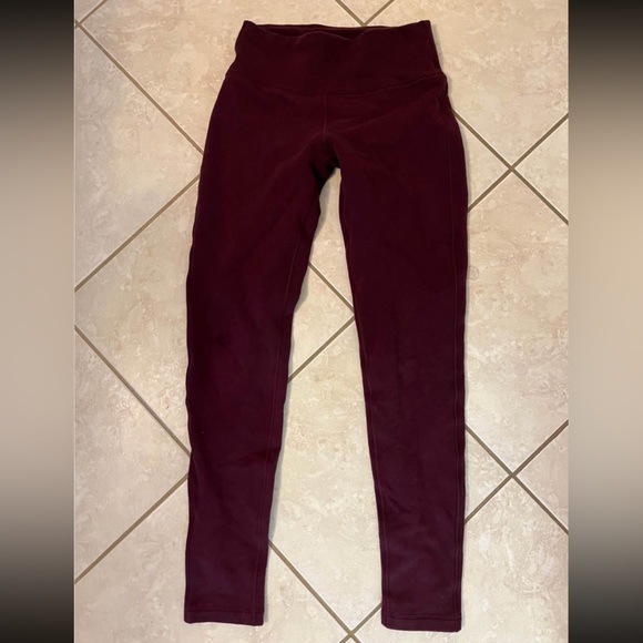 Lululemon thermal leggings size 4 - Picture 1 of 2
